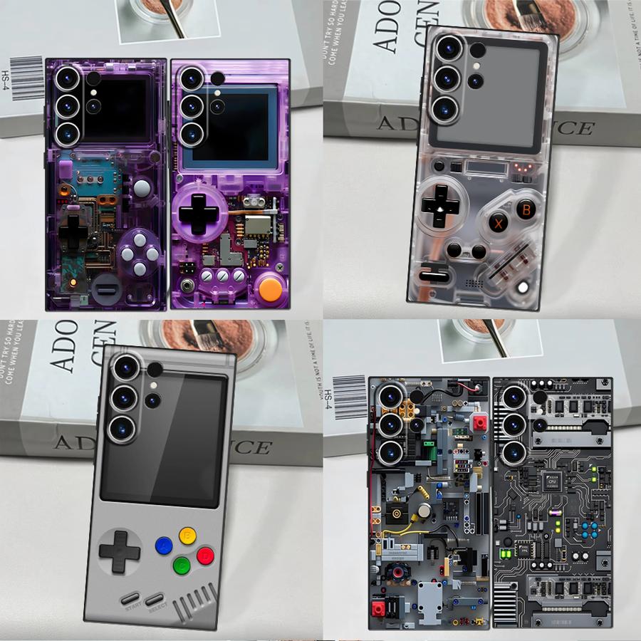 Gaming Console Phone - Lila Gaming-Konsolen Handyhülle für Samsung Galaxy