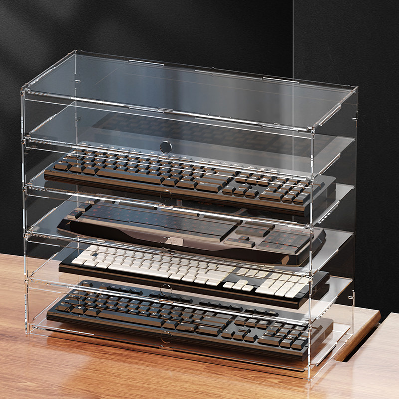 Gaming Console Keyboard - Hochwertige, transparente, staubdichte Vitrine aus Acryl