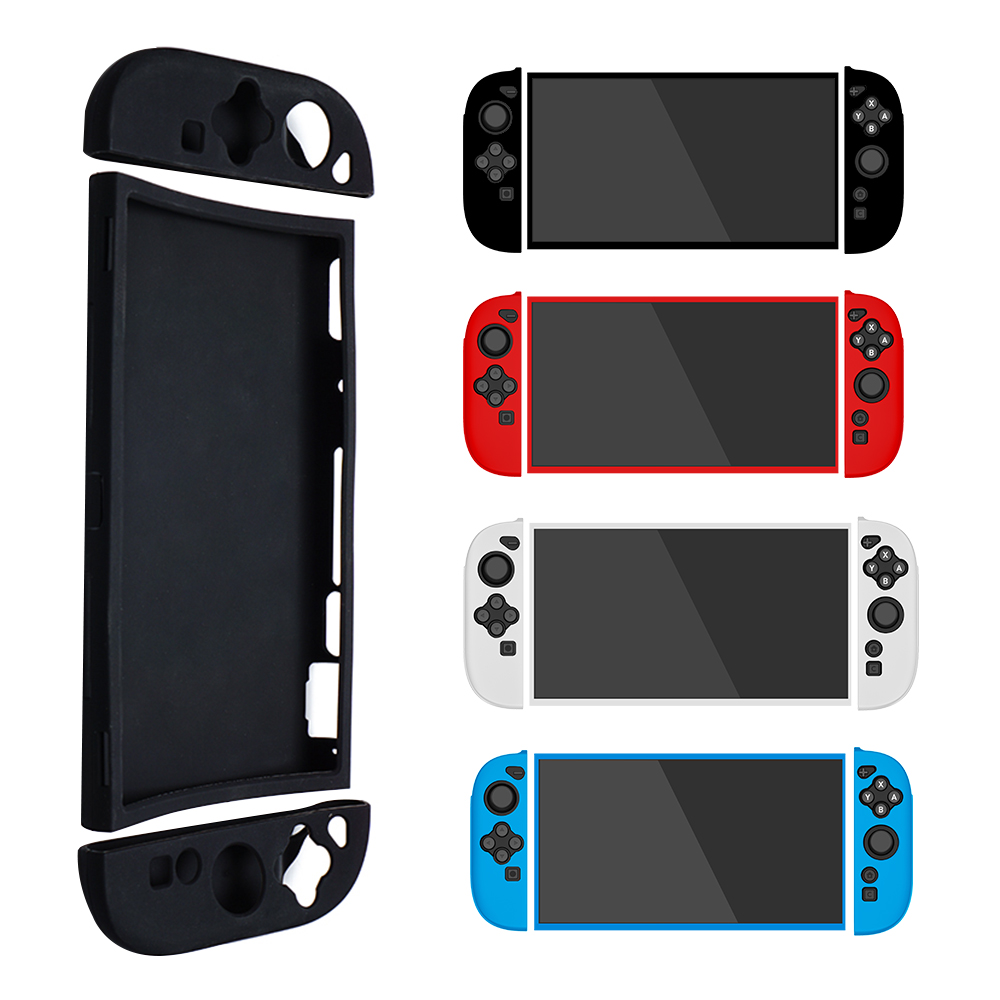 Gaming Console Nintendo Switch 2 - Geteilte weiche Silikonhülle, Gummihülle, schützende Hautschutzhülle,