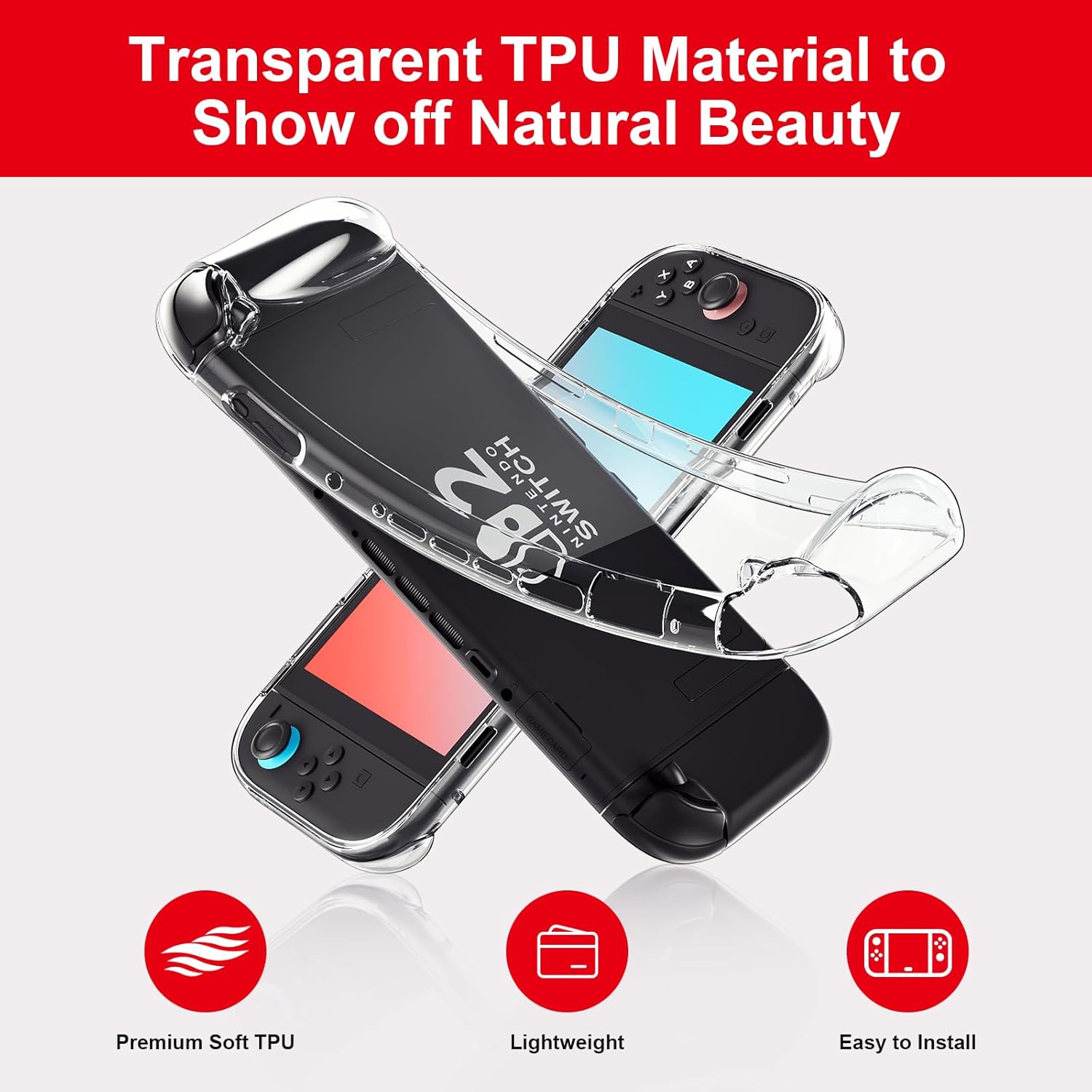 Gaming Console Nintendo Switch 2 - Ergonomische TPU-Hülle für Switch 2 –