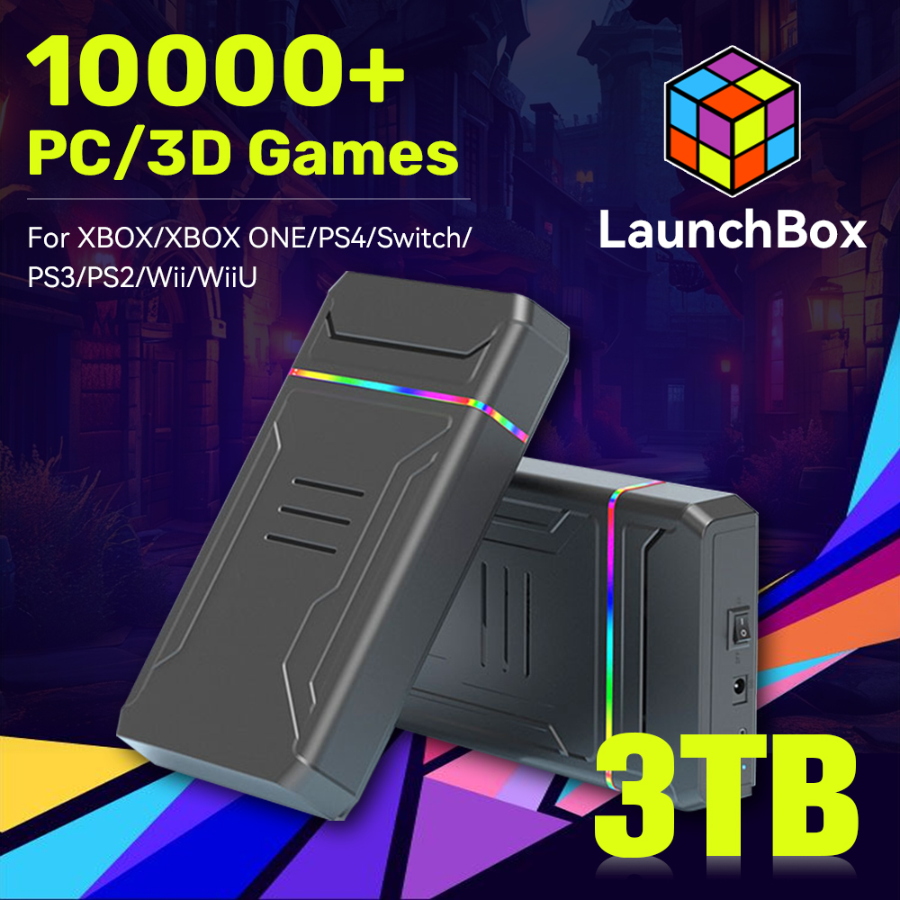 Gaming Console In Chinese - JMachen Launchbox 3 TB Gaming HDD