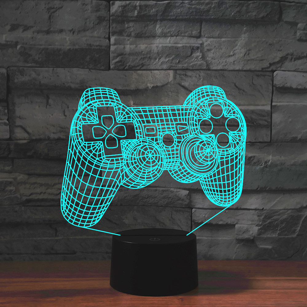 3D Illusion Nachtlampe Gaming  – Gaming Console Icon Bewertung und Preis