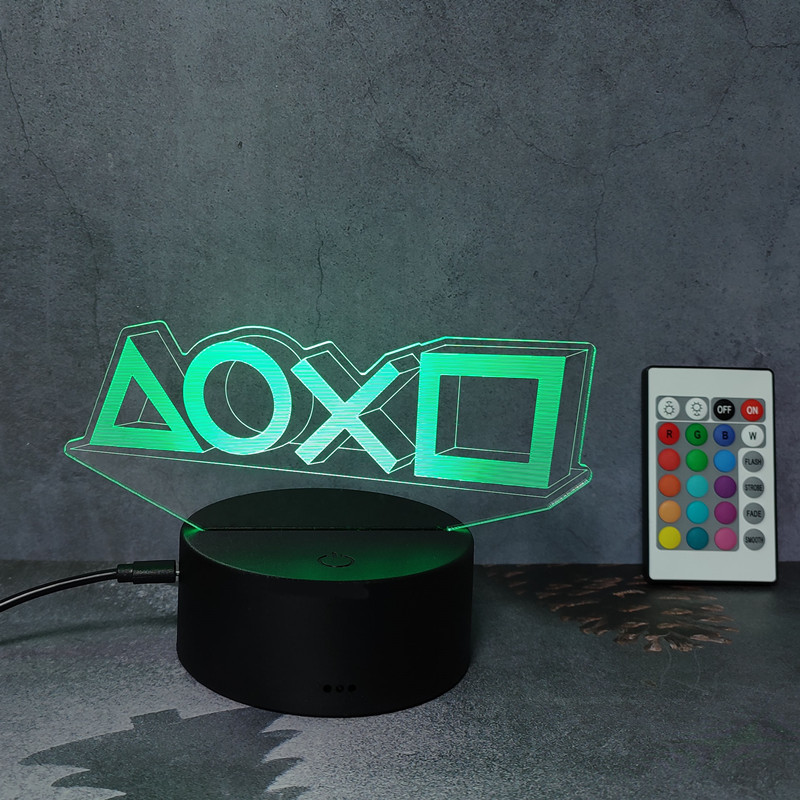 3D Illusion Nachtlampe Gaming  – Gaming Console Icon Bewertung und Preis
