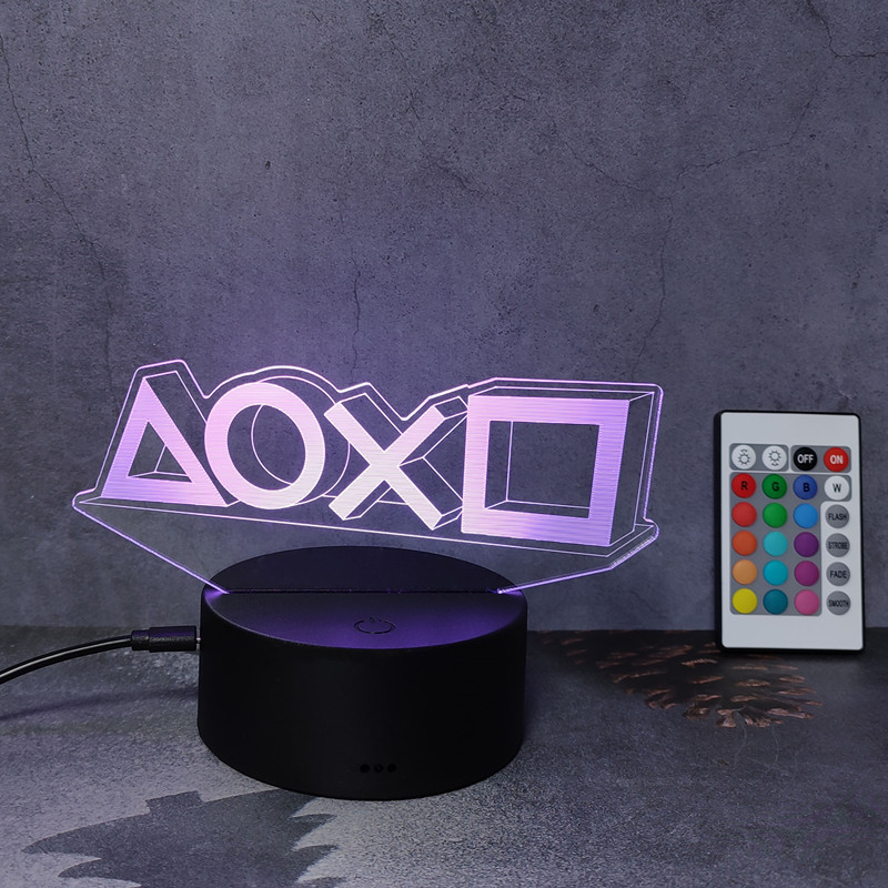 3D Illusion Nachtlampe Gaming  – Gaming Console Icon Bewertung und Preis
