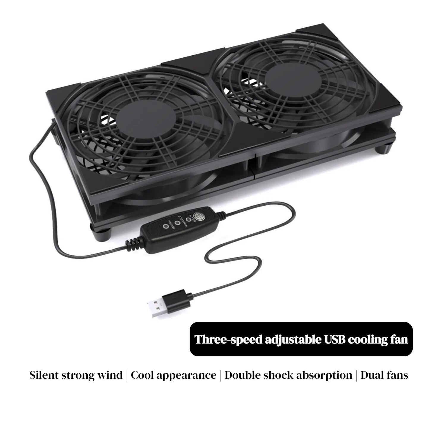 Dualer USB-Lüfter mit 3-Stufen – Gaming Console And Pc Bewertung und Preis